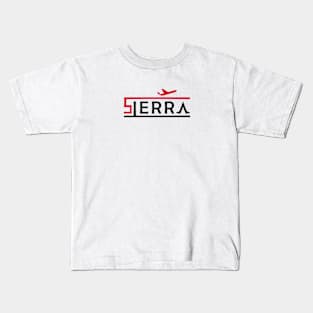 SIERRA Aviation Phonetic Alphabet Pilot Airplane Kids T-Shirt